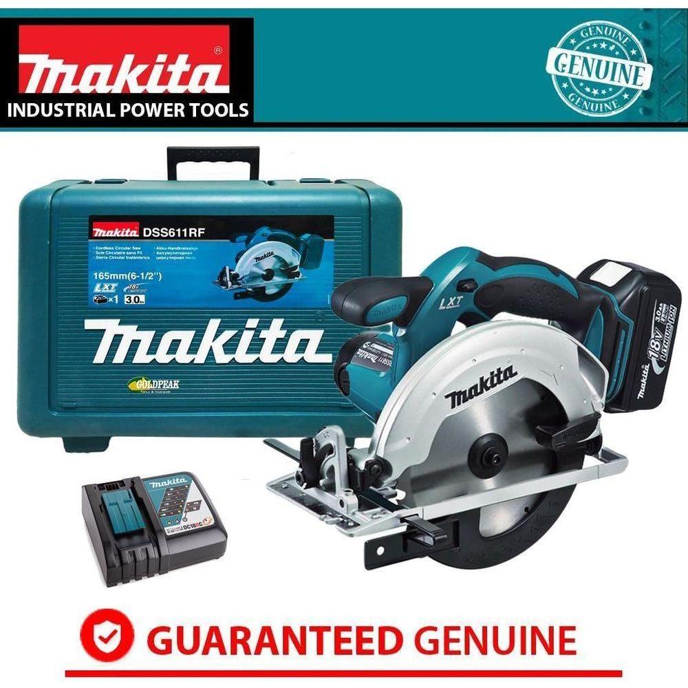 Makita DSS611RF 18V Cordless Circular Saw (LXT-Series) - Goldpeak Tools PH Makita Makita DSS611RF 18V Cordless Circular Saw (LXT-Series) - Goldpeak Tools PH Makita